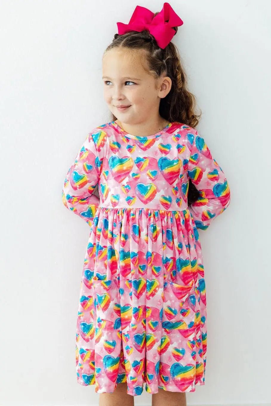 Mila & Rose ® Sugar & Spice 3/4 Sleeve Pocket Twirl Dress - 