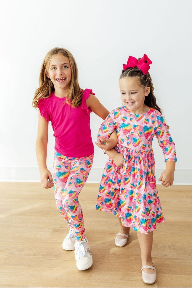 Mila & Rose ® Sugar & Spice 3/4 Sleeve Pocket Twirl Dress - 