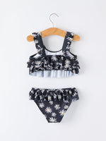 Rylee Faith Designs Summer Black Floral Girl Two Piece Swimsuit and Cover - up SetEveretts Place