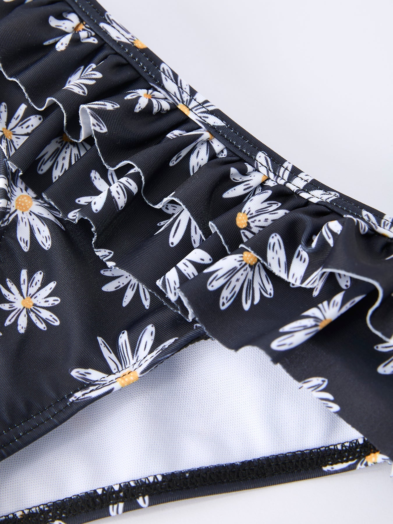 Rylee Faith Designs Summer Black Floral Girl Two Piece Swimsuit and Cover - up SetEveretts Place