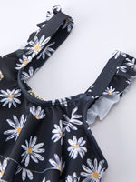 Rylee Faith Designs Summer Black Floral Girl Two Piece Swimsuit and Cover - up SetEveretts Place