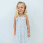 Sweet Bamboo Summer Boho Dress for Little Girls with Ruffle Trim and Pockets - Summer Boho