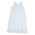 Sweet Bamboo Summer Boho Dress for Little Girls with Ruffle Trim and Pockets - Summer Boho
