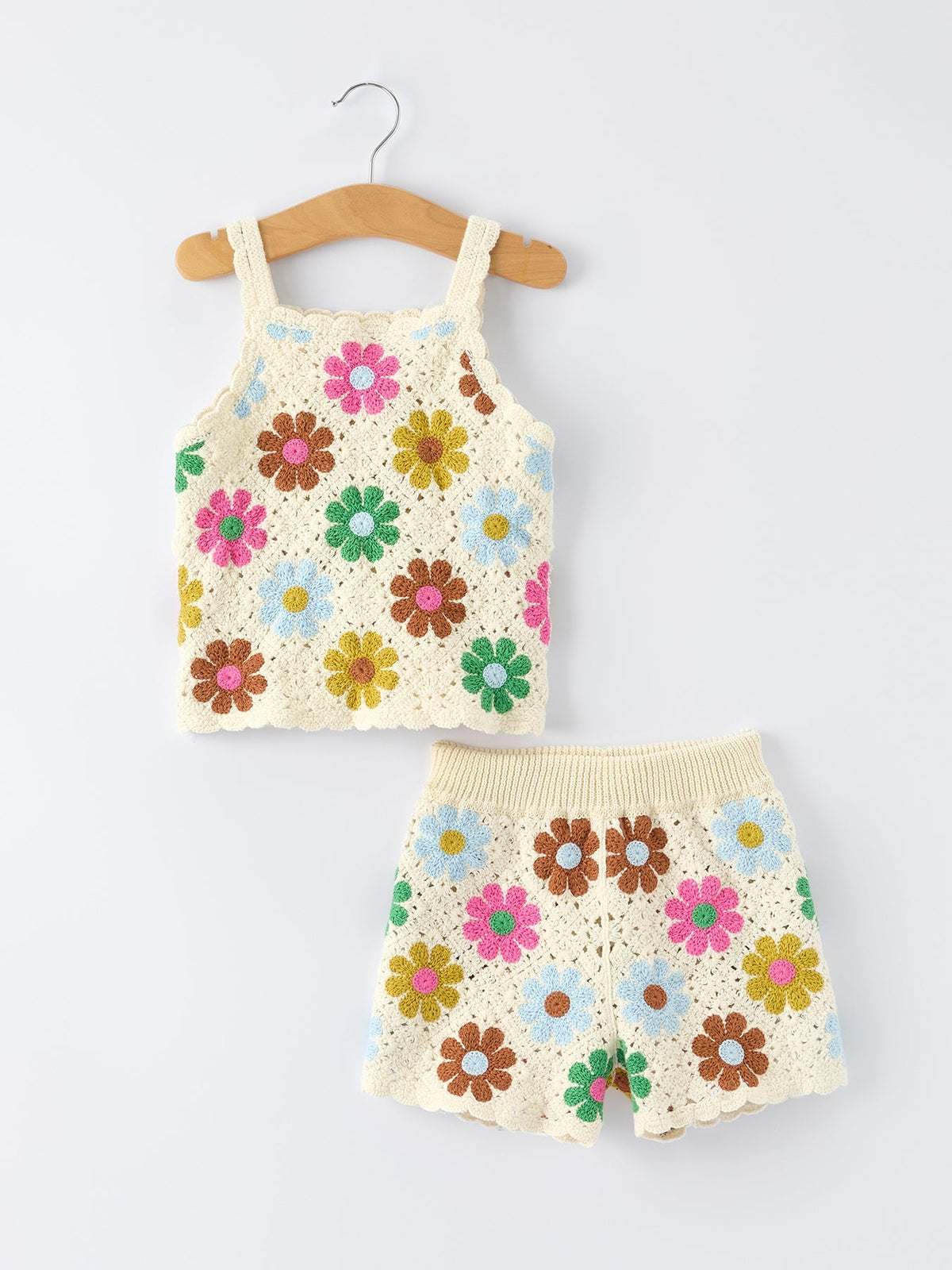 Rylee Faith Designs Summer Crochet Floral Girl SetEveretts Place