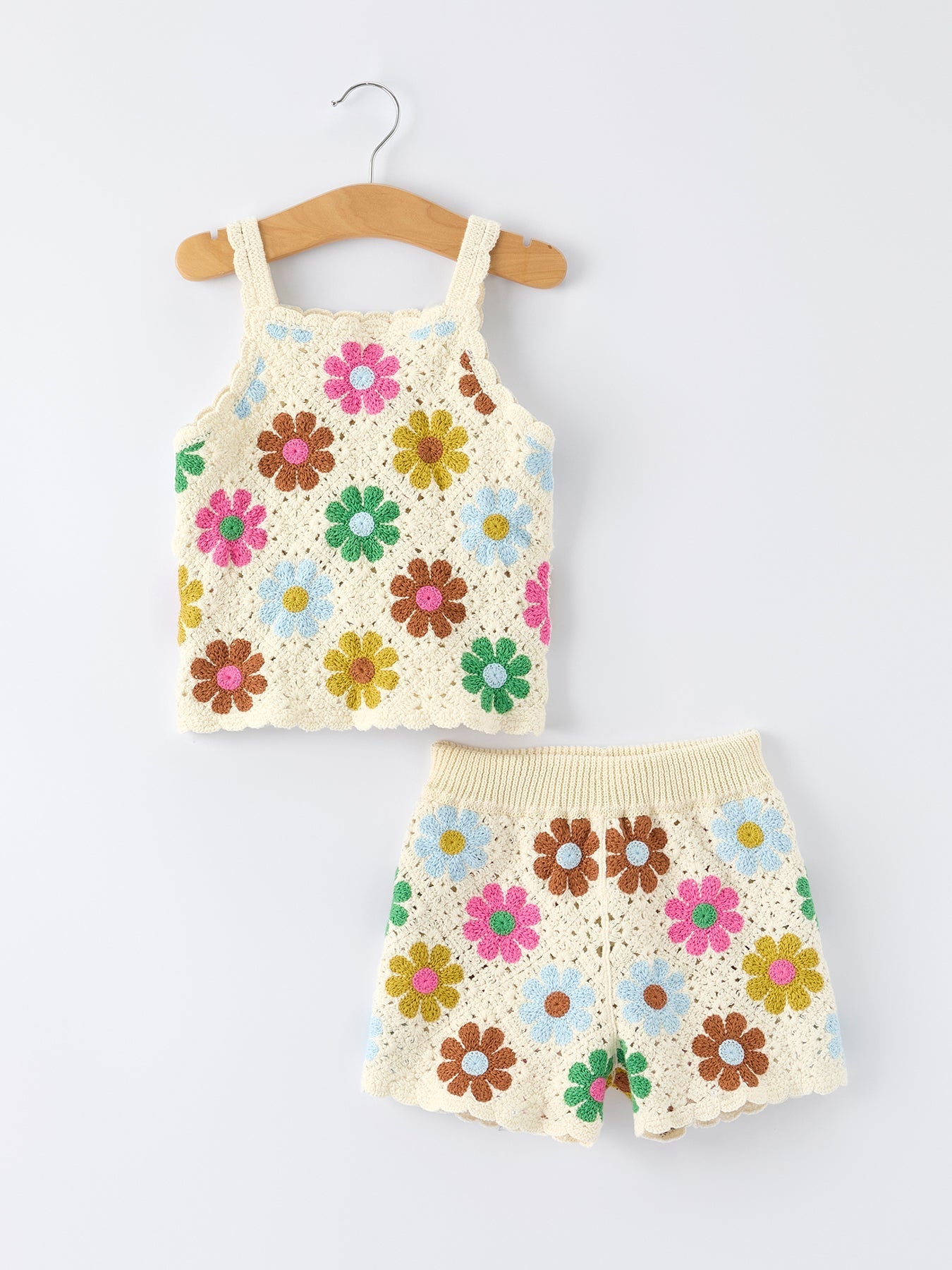Rylee Faith Designs Summer Crochet Floral Girl SetEveretts Place