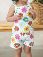 Rylee Faith Designs Summer Crochet Floral Girl Set - 