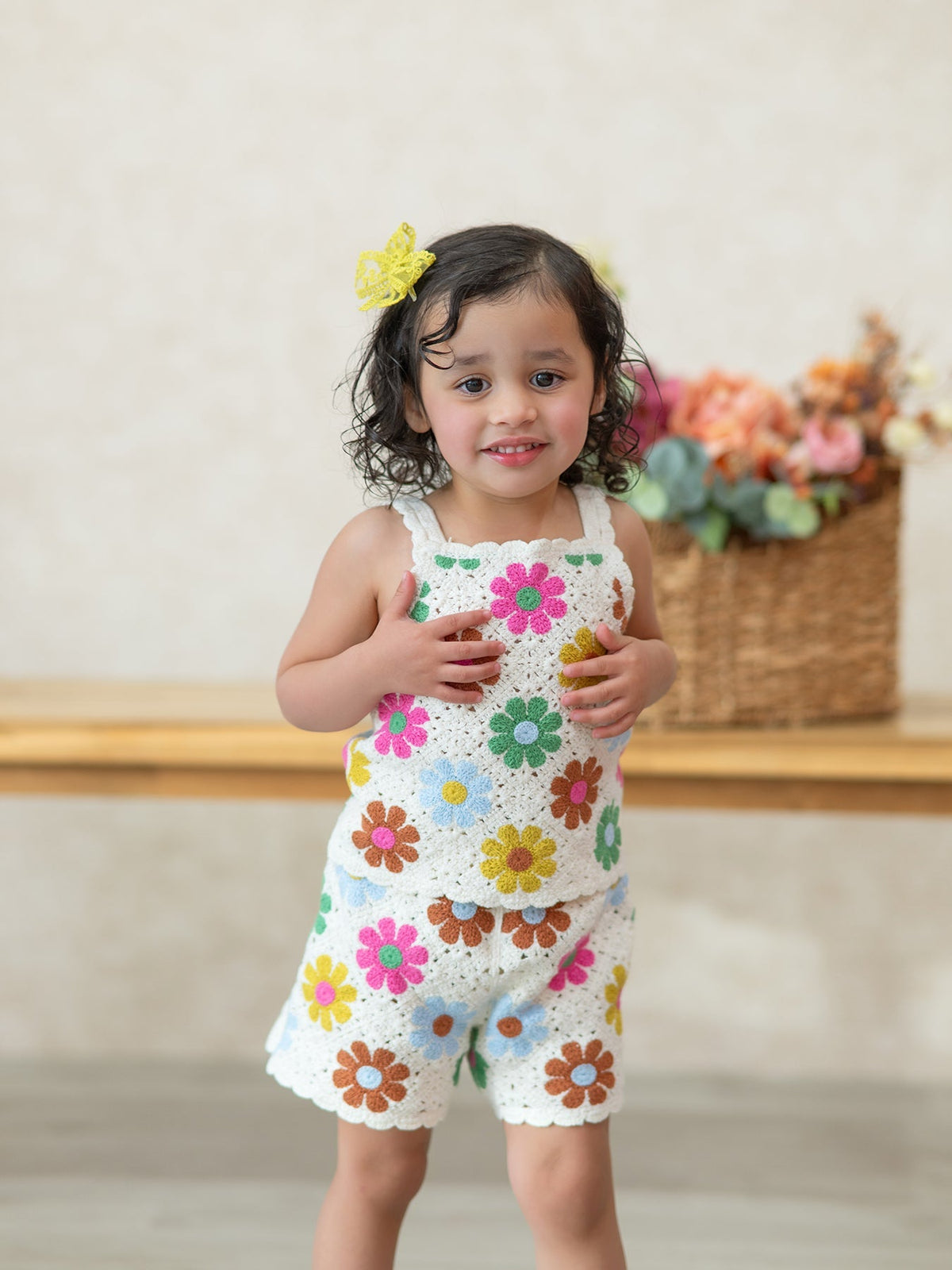 Rylee Faith Designs Summer Crochet Floral Girl SetEveretts Place