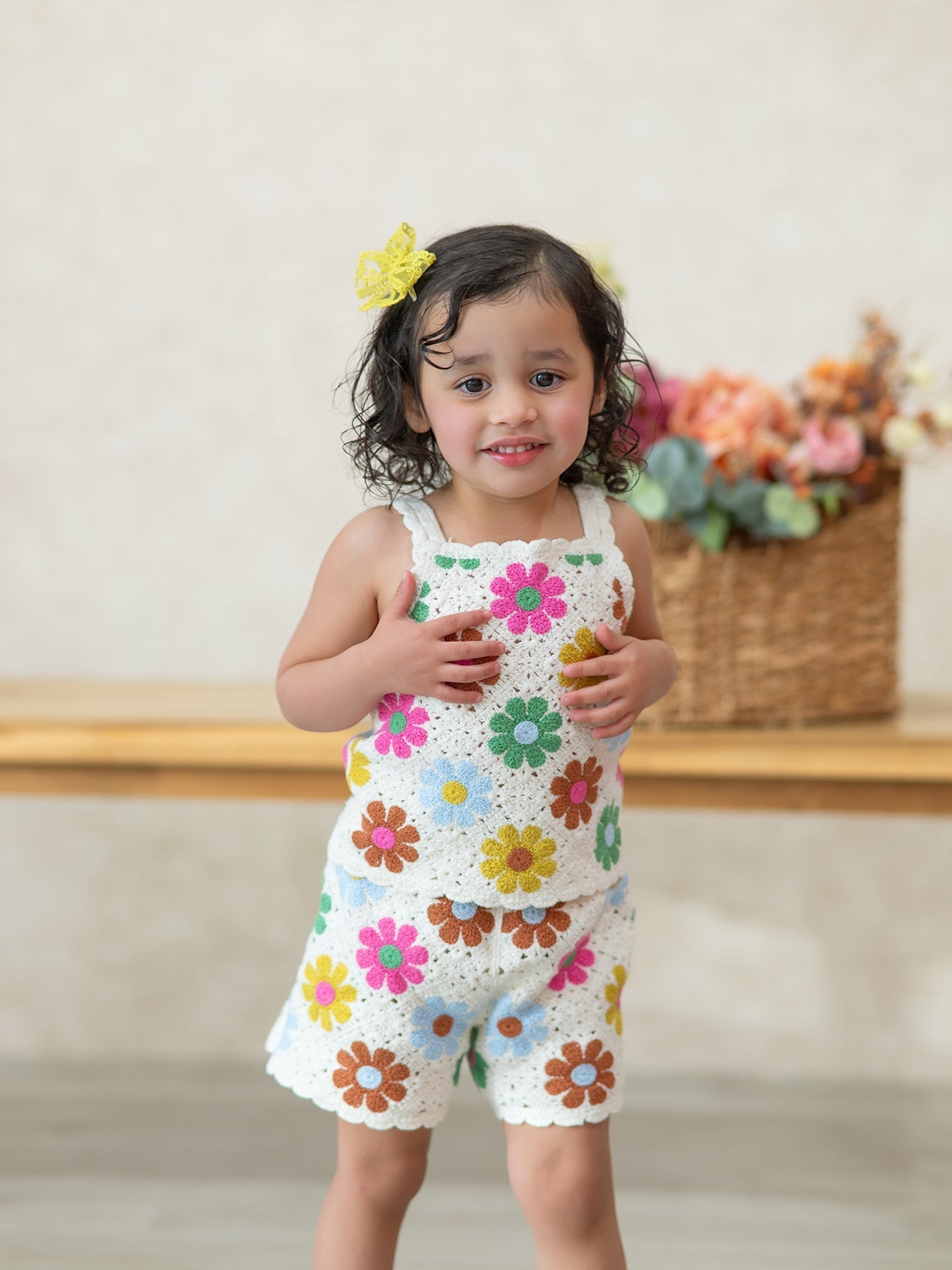 Rylee Faith Designs Summer Crochet Floral Girl SetEveretts Place