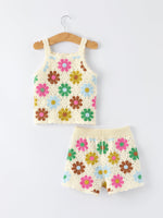 Rylee Faith Designs Summer Crochet Floral Girl SetEveretts Place