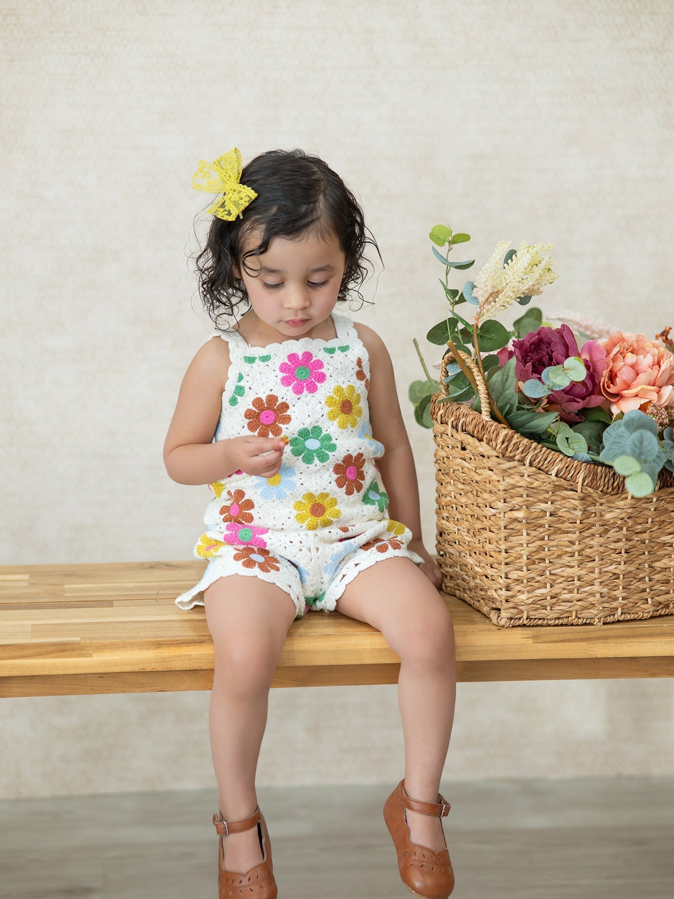 Rylee Faith Designs Summer Crochet Floral Girl SetEveretts Place