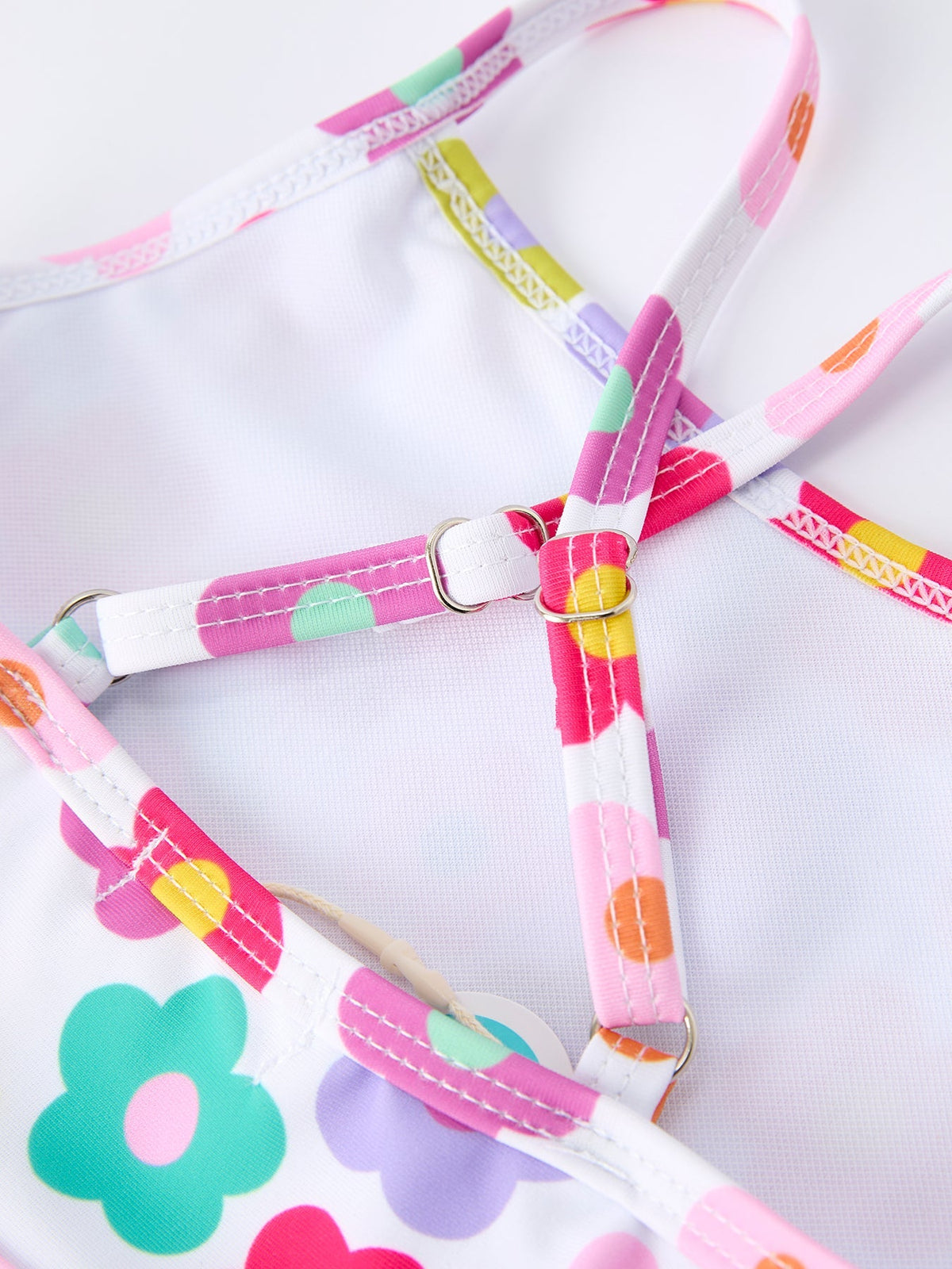 Rylee Faith Designs Summer Floral Rainbow Girls Two Piece Swimsuit