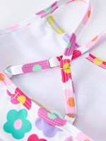 Rylee Faith Designs Summer Floral Rainbow Girls Two Piece Swimsuit