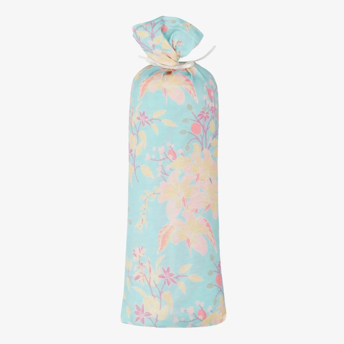 Bestaroo Summer Florals Aqua Swaddle Blanket For Baby Large 45 Inch Square - 