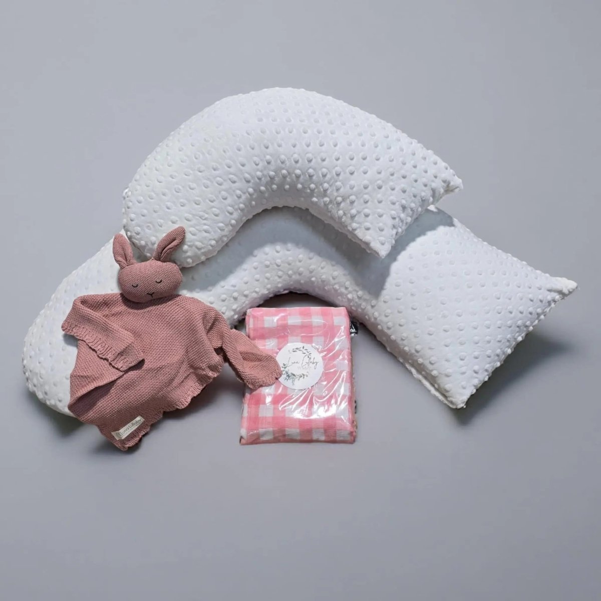 Luna Lullaby Summer Fun Baby Bundle Ivory Dot On The Go Comfort Kit - Everetts Place Boutique - 