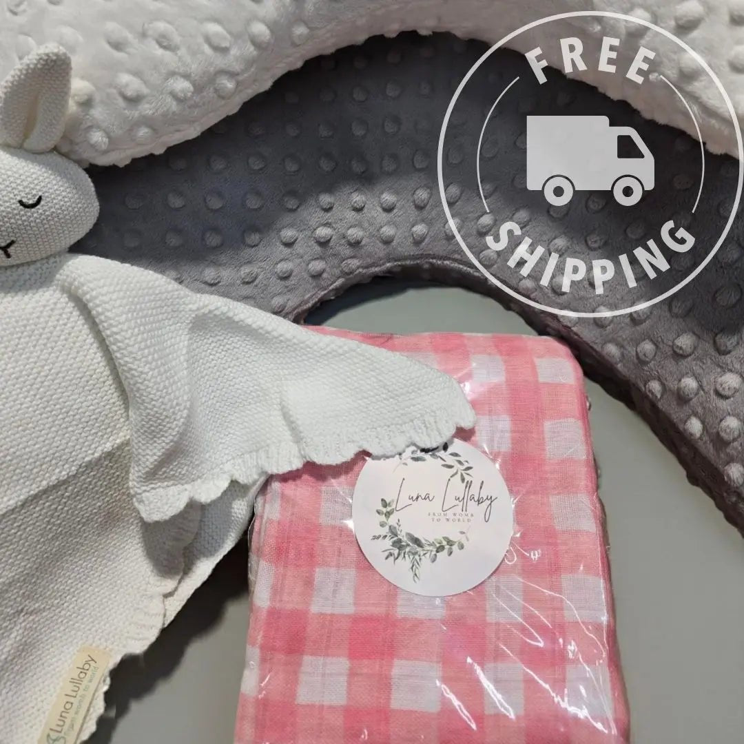 Luna Lullaby Summer Fun Baby Bundle Ivory Dot On The Go Comfort Kit - Everetts Place Boutique - 