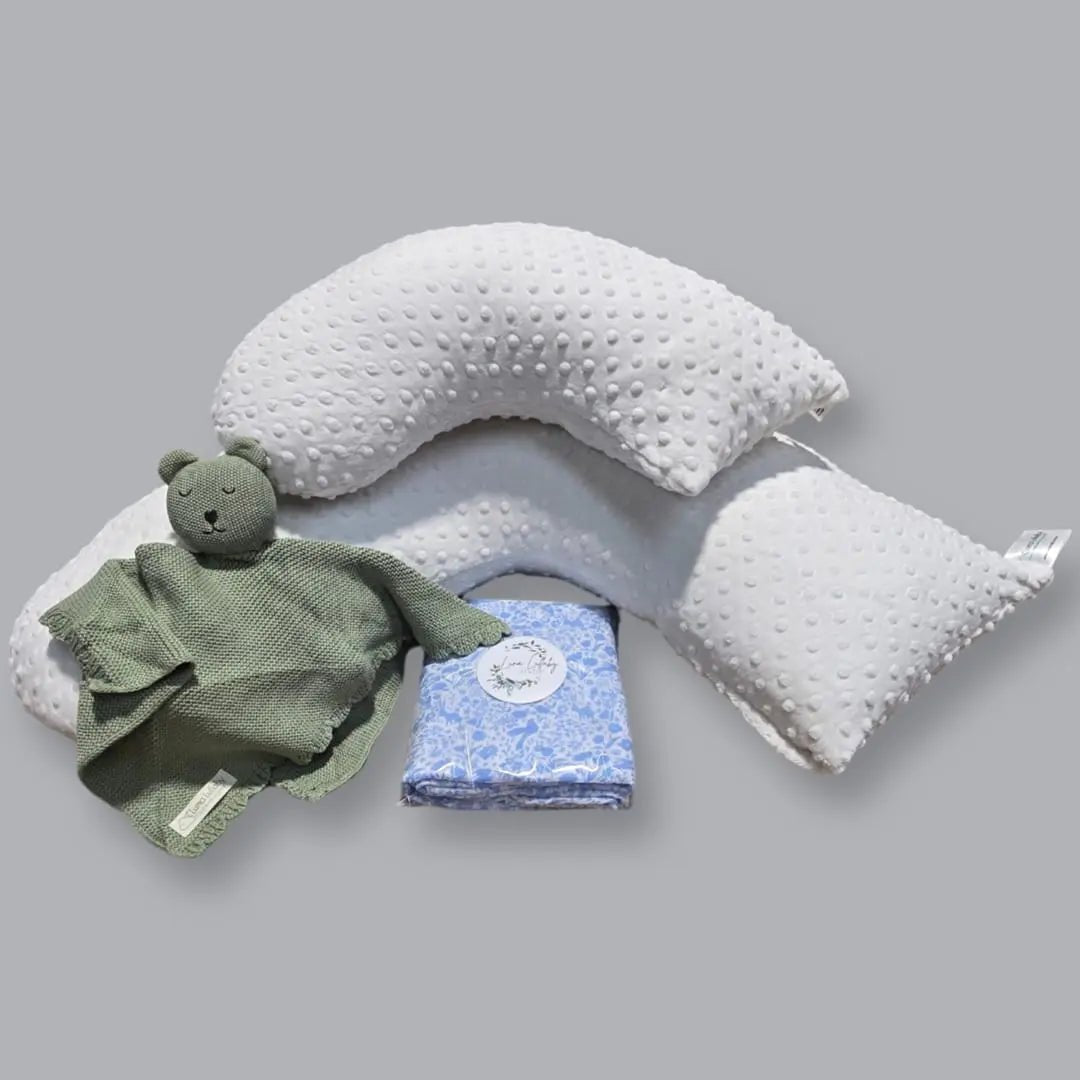 Luna Lullaby Summer Fun Baby Bundle Ivory Dot On The Go Comfort Kit - Everetts Place Boutique - 