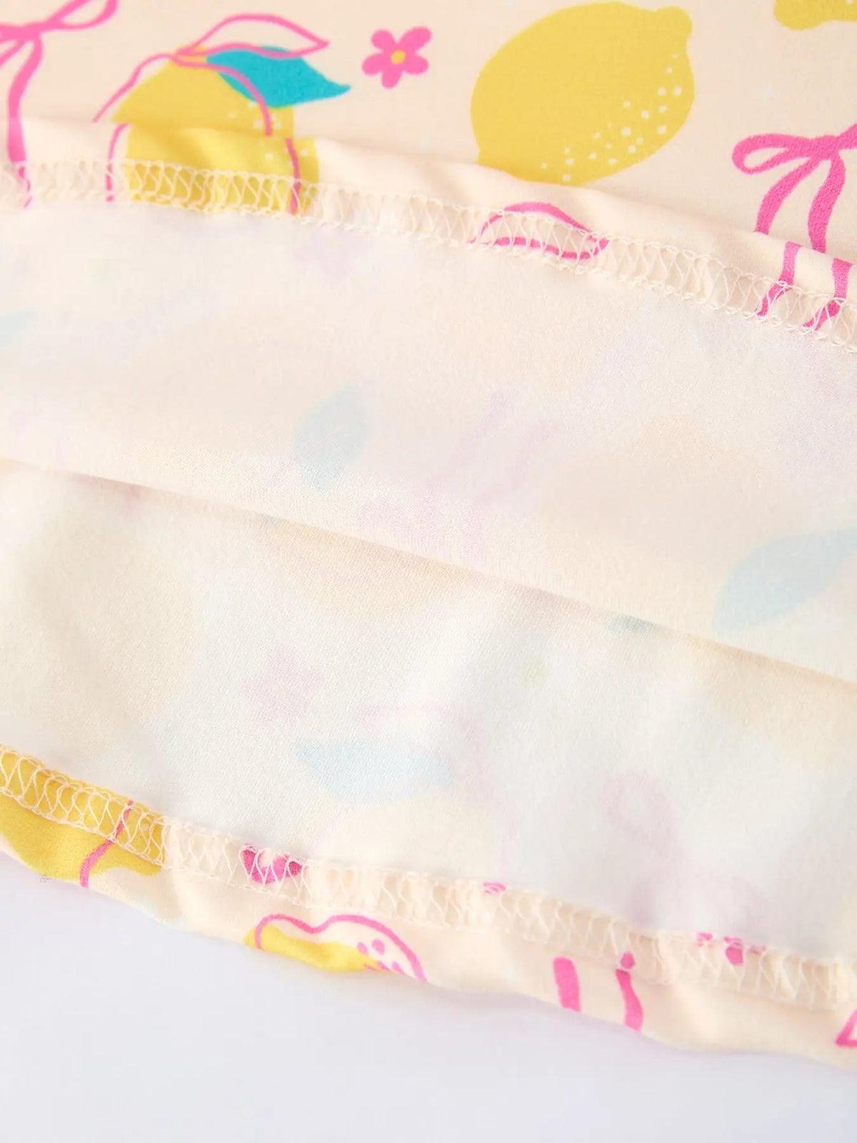Rylee Faith Designs Summer Lemon Bow Print Girl Dress - 