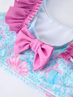 Rylee Faith Designs Summer Ocean Print Girls Two Piece Swimsuit - 