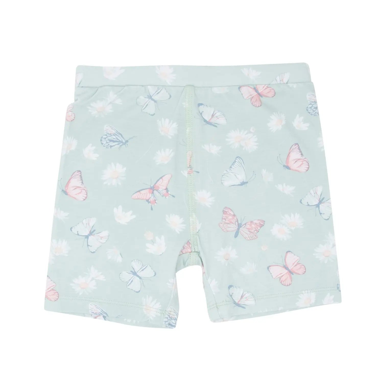 Mint Butterfly Daisy Bamboo Summer Pajama Set for Kids Sweet Bamboo