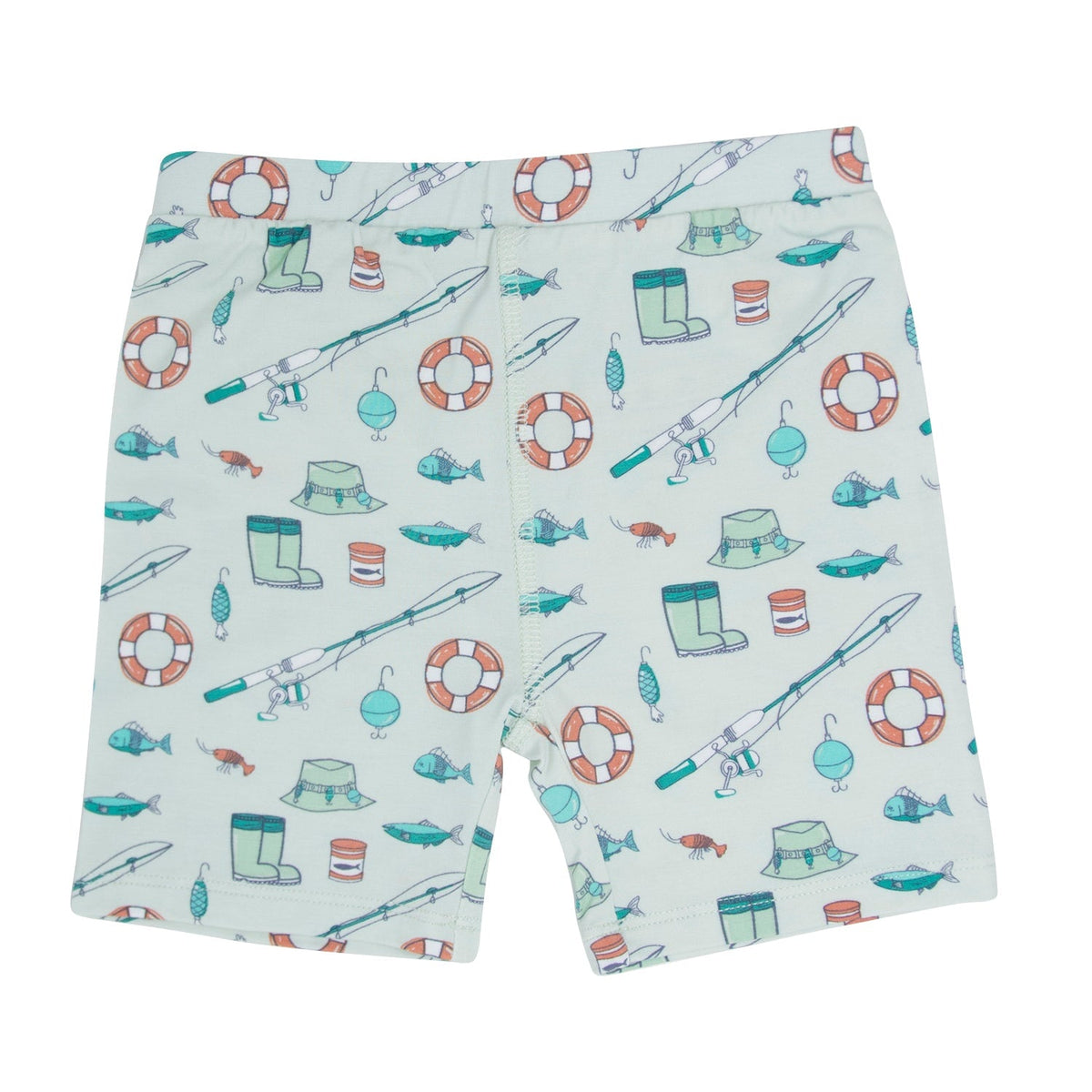 Organic Fishing Poles Summer Pajama Set by Sweet Bamboo at Everetts Place