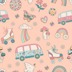 Sweet Bamboo Retro Roller Skates Pajama Set with Fun Design for Kids Comfort - Apparel & Accessories > Clothing > Sleepwear & Loungewear > Pajamas Summer Pajama