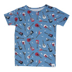 Sweet Bamboo Electric Guitars Pajama Set with Soft Fabric for Kids Summer Comfort - Apparel & Accessories > Clothing > Sleepwear & Loungewear > Pajamas Summer Pajama