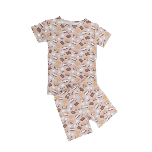 Summer Pajamas for Kids Lightweight Short Set Adorable Short Sleeve Top Sweet Bamboo