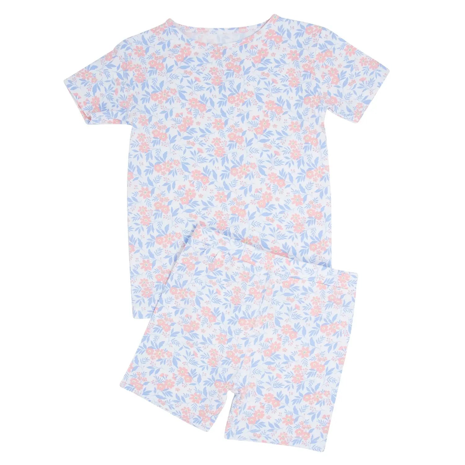 Summer Pajamas for Kids Two Piece Short Set Lightweight Silky Comfort Sweet Bamboo