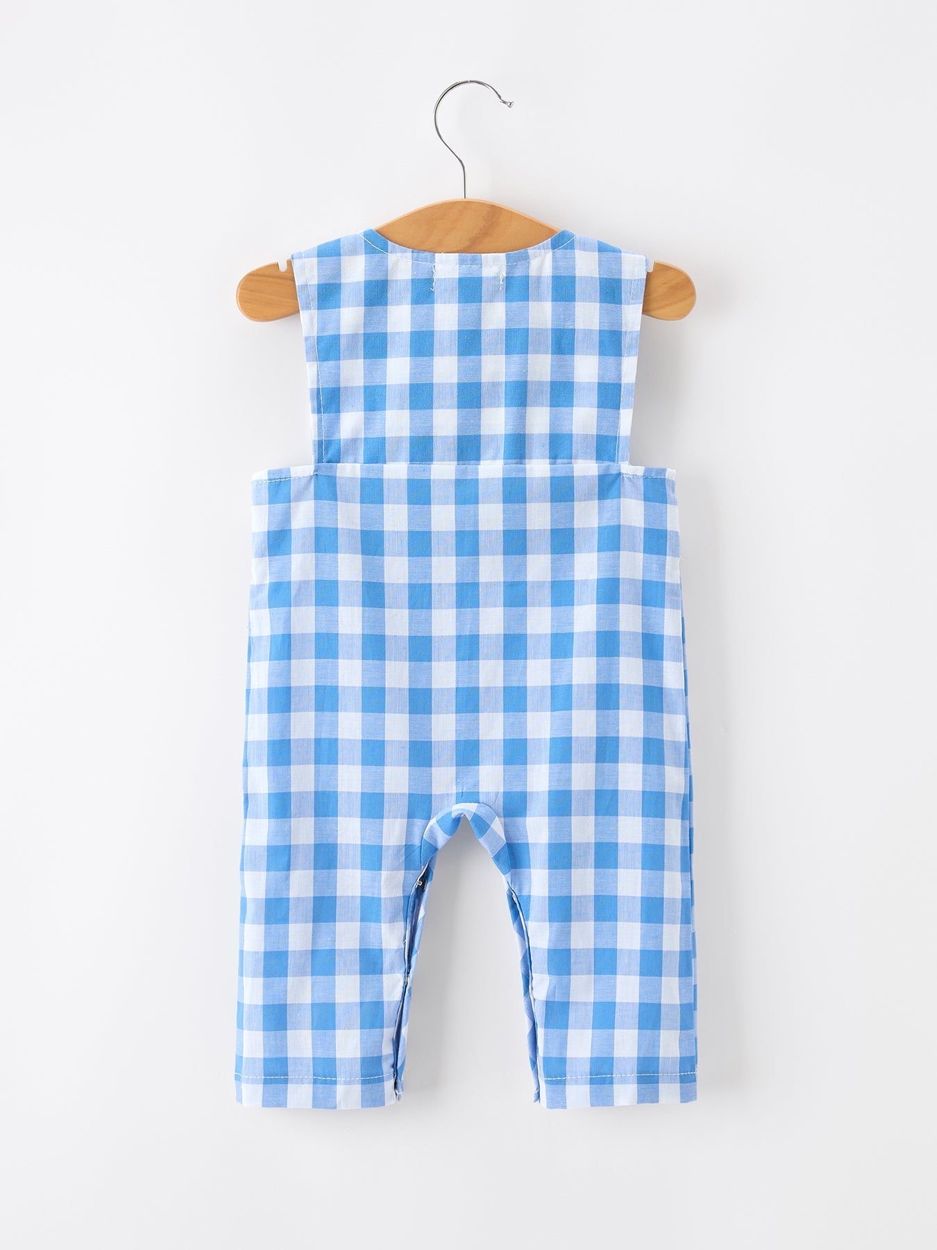 Rylee Faith Designs Summer Plaid Whale Embroidery Boys Jonjon Sleeveless