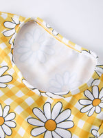 Rylee Faith Designs Summer Rylee Faith Daisy Plaid Girls Two Piece Swim Set - 