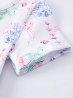 Rylee Faith Designs Summer Sea Life Print Girl Dress - 