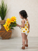 Rylee Faith Designs Summer Sunflower Baby Crochet RomperEveretts Place