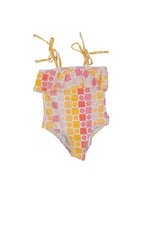 DREAM BIG LITTLE CO SUMMER SUNSET CHECKERS DREAM ONE PIECE SWIM SUITEveretts Place