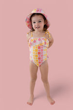 DREAM BIG LITTLE CO SUMMER SUNSET CHECKERS DREAM ONE PIECE SWIM SUITEveretts Place