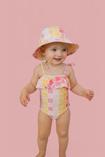 DREAM BIG LITTLE CO SUMMER SUNSET CHECKERS DREAM ONE PIECE SWIM SUITEveretts Place