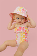 DREAM BIG LITTLE CO SUMMER SUNSET CHECKERS DREAM ONE PIECE SWIM SUITEveretts Place