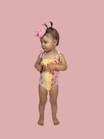 DREAM BIG LITTLE CO SUMMER SUNSET CHECKERS DREAM ONE PIECE SWIM SUITEveretts Place