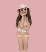DREAM BIG LITTLE CO SUMMER SUNSET CHECKERS DREAM SMOCKED TANKINI TWO PIECE SWIM SUITEveretts Place