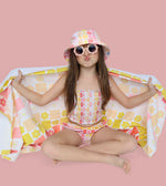 DREAM BIG LITTLE CO SUMMER SUNSET CHECKERS DREAM TOWELEveretts Place