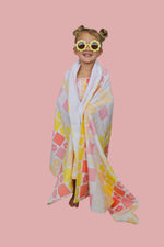 DREAM BIG LITTLE CO SUMMER SUNSET CHECKERS DREAM TOWELEveretts Place