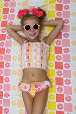 DREAM BIG LITTLE CO SUMMER SUNSET CHECKERS DREAM TOWELEveretts Place