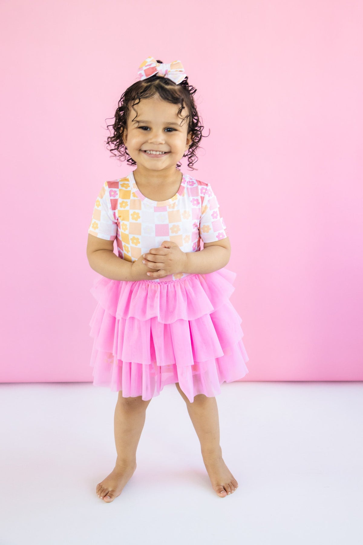 DREAM BIG LITTLE CO SUMMER SUNSET CHECKERS DREAM TUTU DRESSEveretts Place
