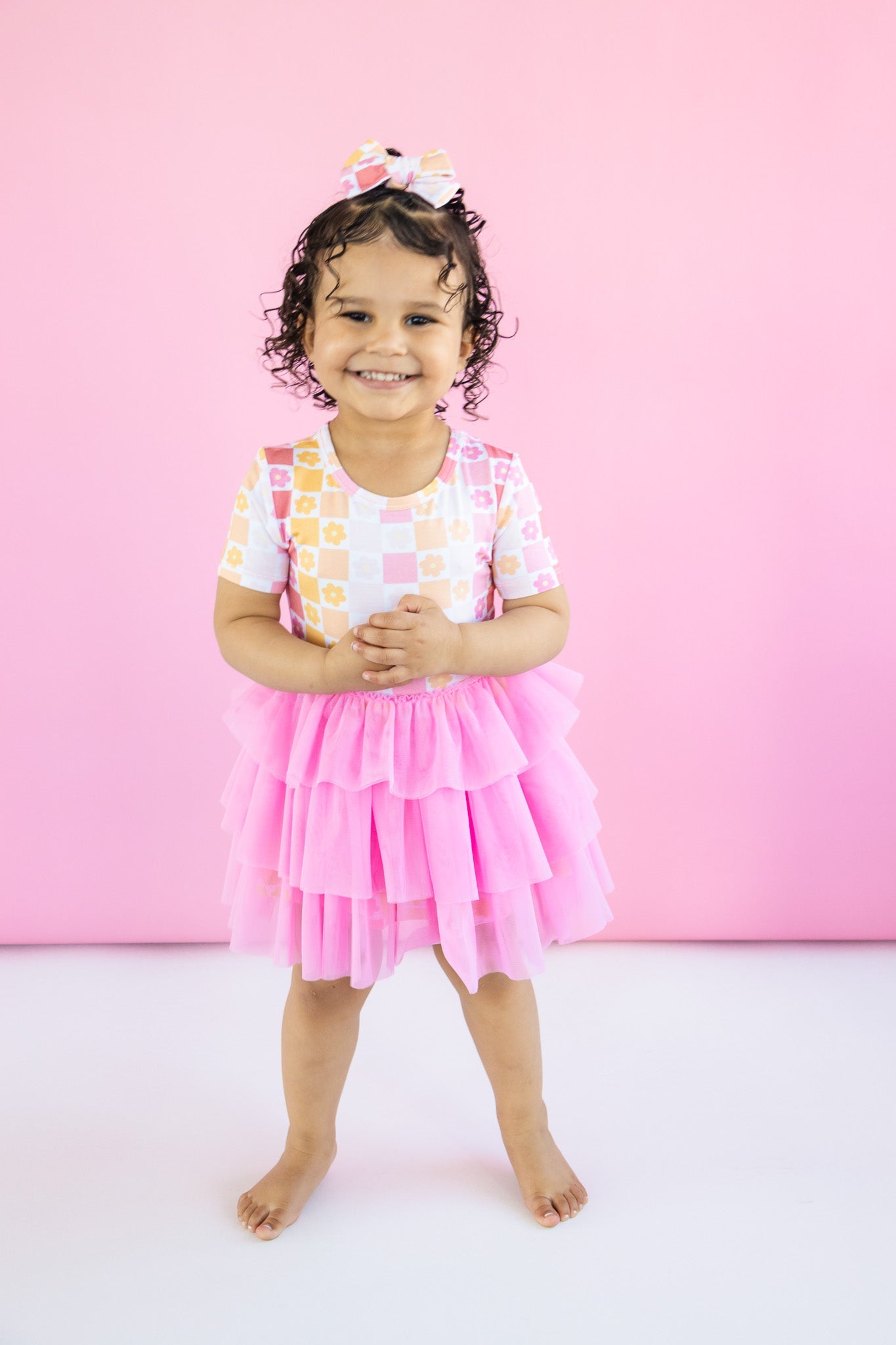 DREAM BIG LITTLE CO SUMMER SUNSET CHECKERS DREAM TUTU DRESSEveretts Place