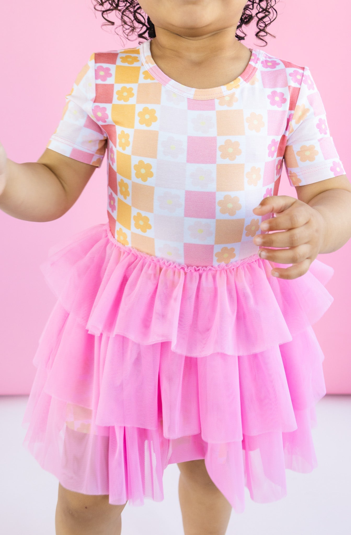 DREAM BIG LITTLE CO SUMMER SUNSET CHECKERS DREAM TUTU DRESSEveretts Place