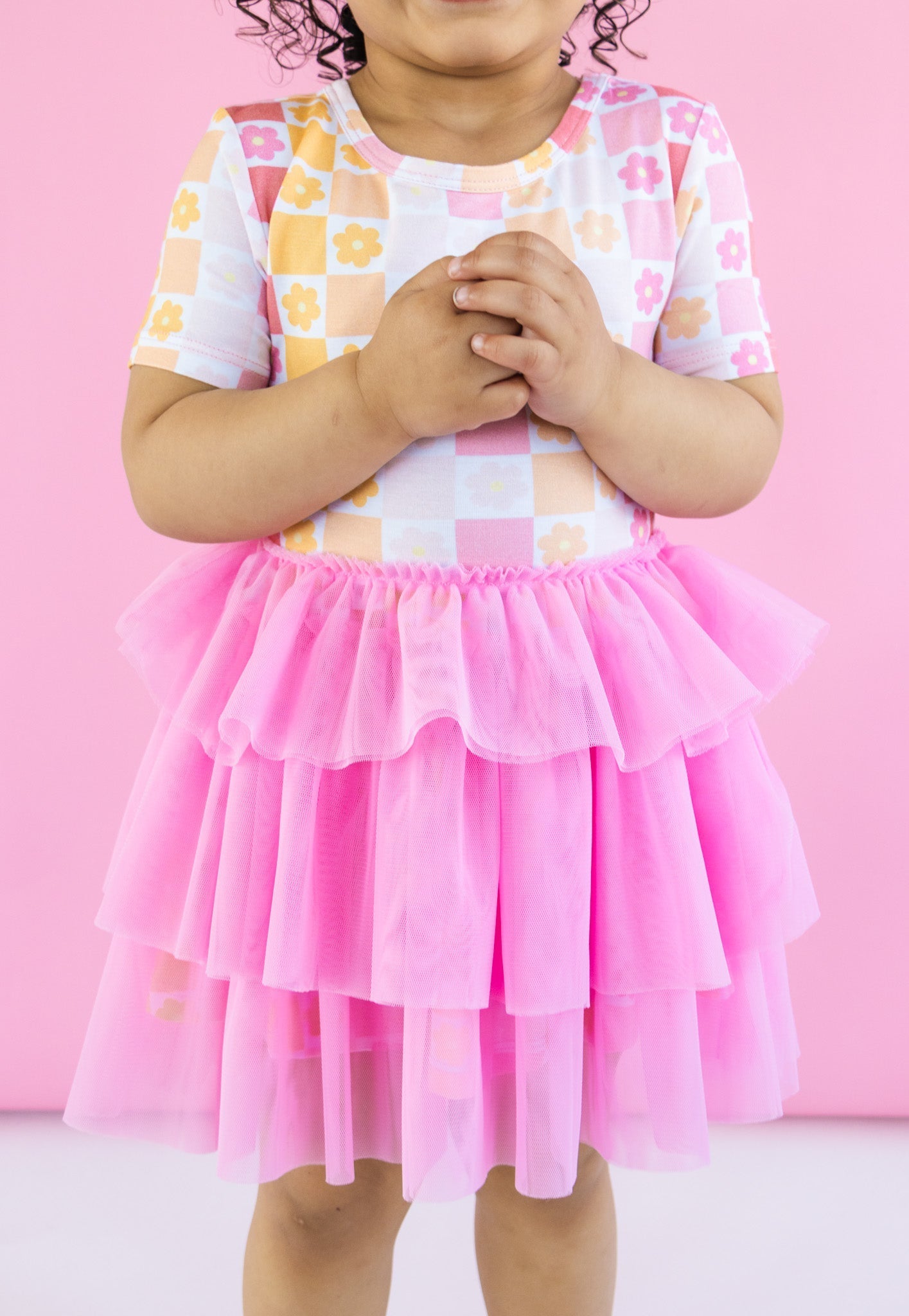 DREAM BIG LITTLE CO SUMMER SUNSET CHECKERS DREAM TUTU DRESSEveretts Place