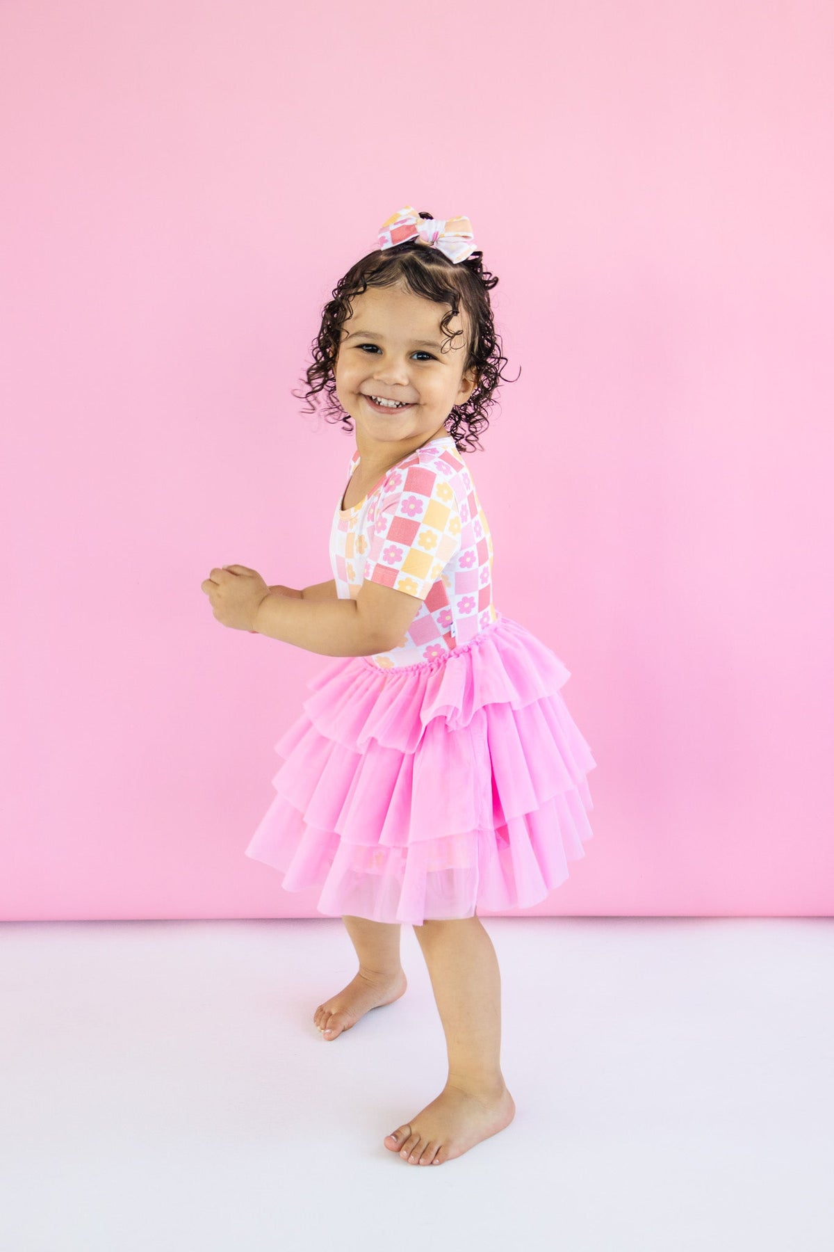 DREAM BIG LITTLE CO SUMMER SUNSET CHECKERS DREAM TUTU DRESSEveretts Place