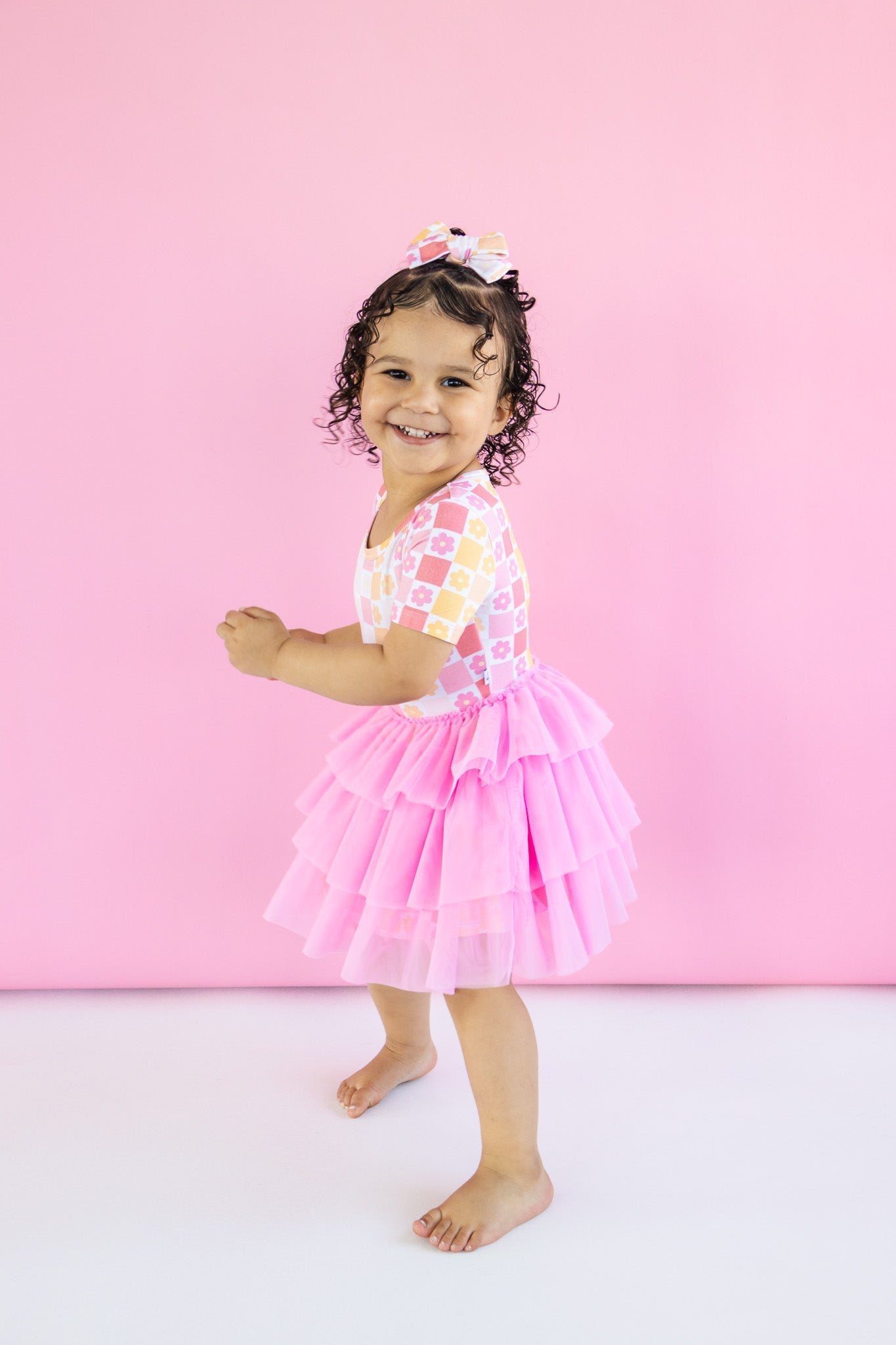 DREAM BIG LITTLE CO SUMMER SUNSET CHECKERS DREAM TUTU DRESSEveretts Place