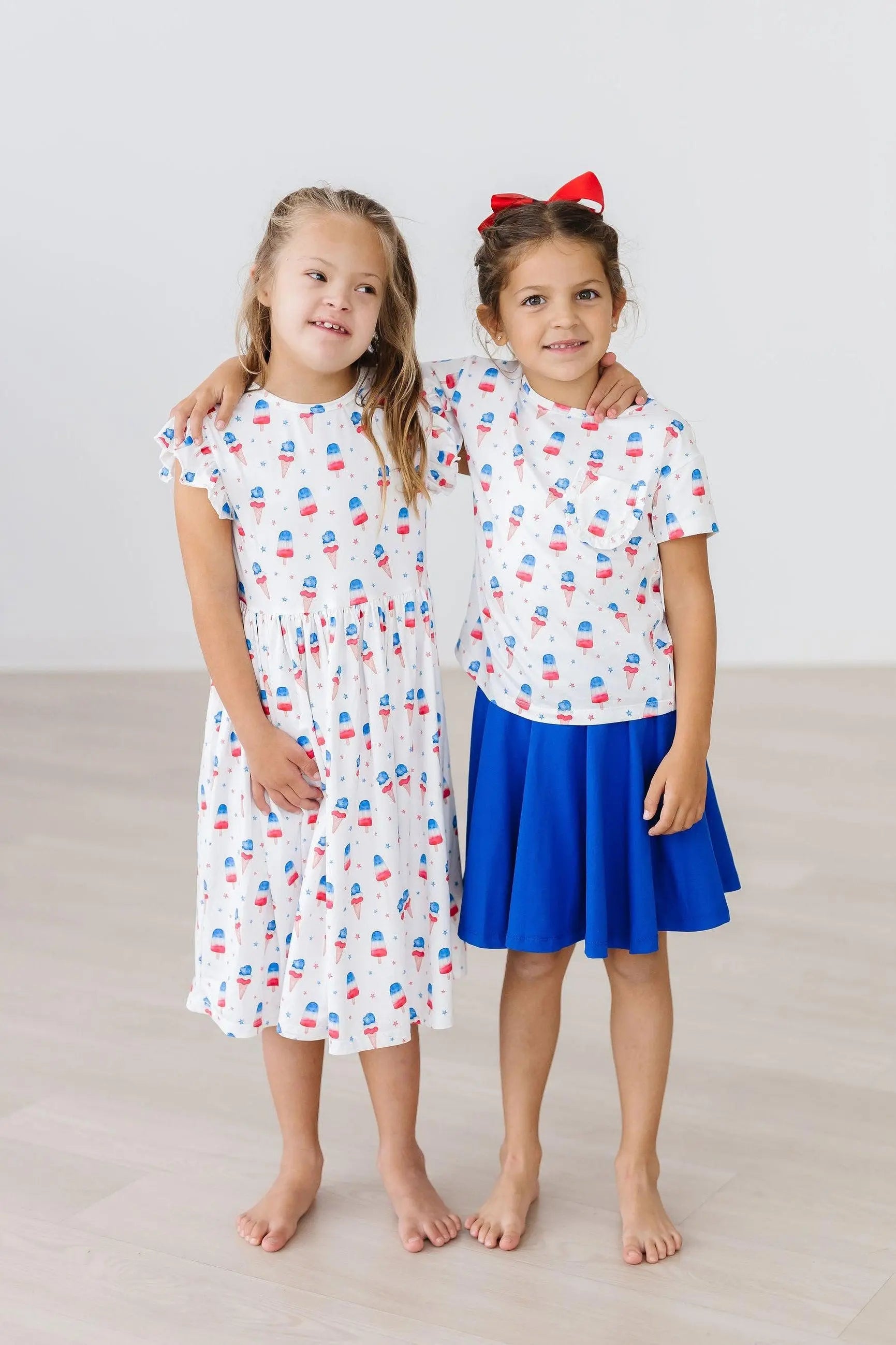 Mila & Rose ® Summer Sweets Flutter Sleeve Twirl Dress - 