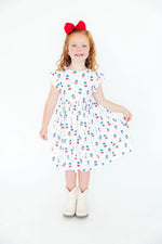 Mila & Rose ® Summer Sweets Flutter Sleeve Twirl Dress - 