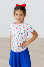 Mila & Rose ® Summer Sweets Ruffle Pocket Tee - 